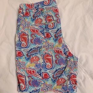 Talbots Chino Beach Print Shorts